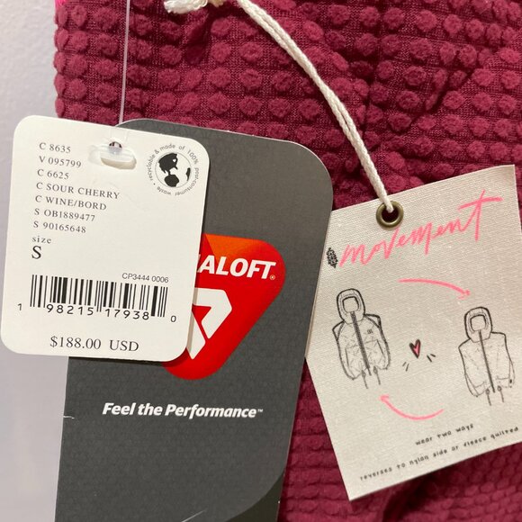 NWT Free People FP Movement Recreation Reversible Fleece Puffer Vest $188 - Picture 13 of 16